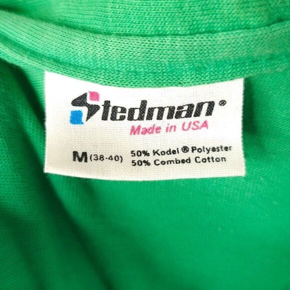 Vintage Meadow Brook Golf Club Polo Shirt Mens Size Medium Green Made In USA - Picture 7 of 8